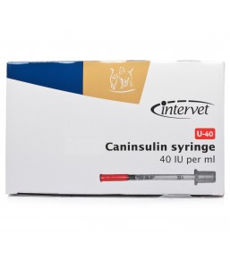 Seringues à insuline Caninsulin 40-UI pour chiens et chats / MSD
