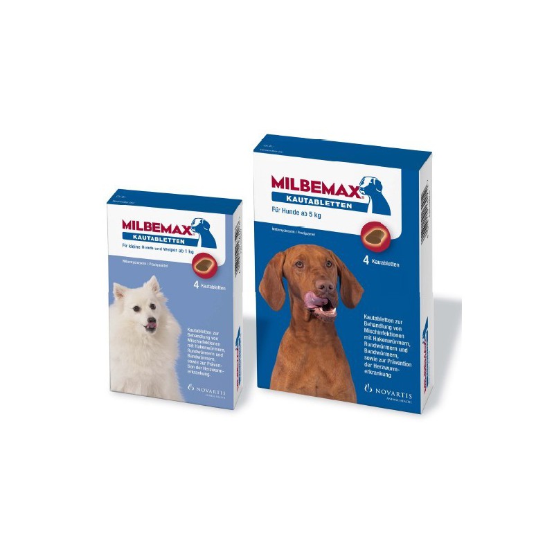 Milbemaxtab Vermifuge Chiens +5 kg 2 comprimés