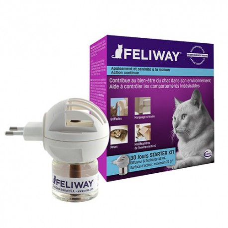 Feliway Optimum Diffuseur + Recharge Anti-Stress pour Chat