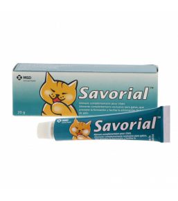 Supplément nutritionnel Savorial pour chat.