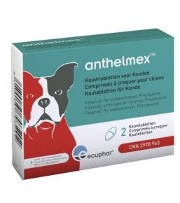 Anthelmex - petit ou moyen chien - x2 cp