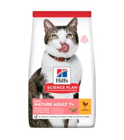 Hill's Science Plan Feline Mature Adult 7+ Light Poulet - Croquettes