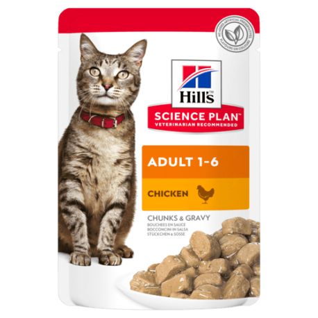 Science Plan Chat Adulte Poulet Sachet™ - Bouchées en sauce pour