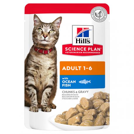 Hill's Science Plan Chat Adulte Poisson Sachet™ - Bouchées en sauce pour  chat adulte / Direct-Vet