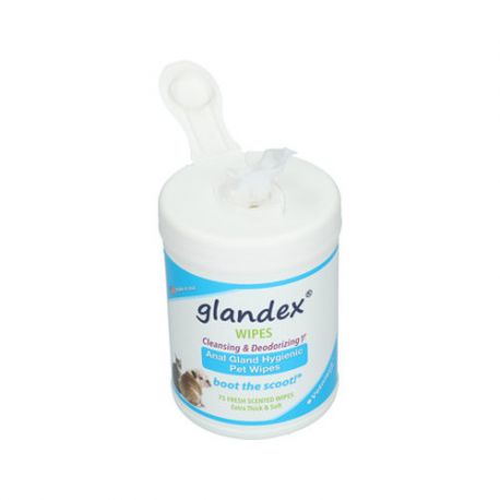 Les Lingettes Glandex pour chien et chat 