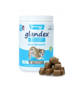 Glandex - Comprimés à mâcher pour chien pour glandes anales