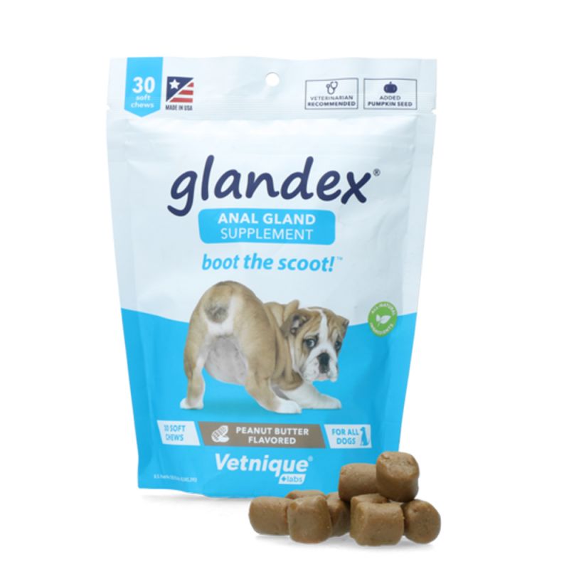 Glandex - Comprimés à mâcher pour chien pour glandes anales