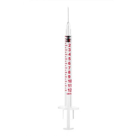 Seringue insuline 40 UI 1ml G25 aiguille montée (boite de 100)