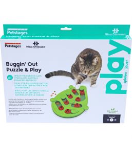 Buggin' Out Puzzle & Play - Jeu d'intelligence pour chat - Nina Ottosson