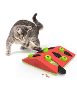 Melon Madness Puzzle & Play - Jeu d'intelligence pour chat - Nina Ottosson