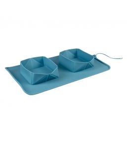 Duo de gamelles pliables de voyage en silicone