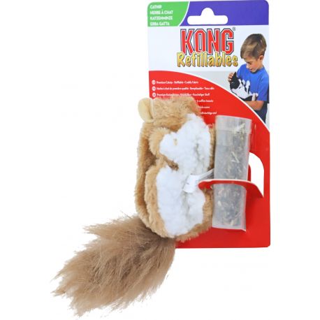  KONG Ecureuil - Jouet pour chat avec herbe à chat