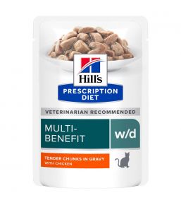 Hill's Prescription Diet w/d Feline - Sachets au poulet
