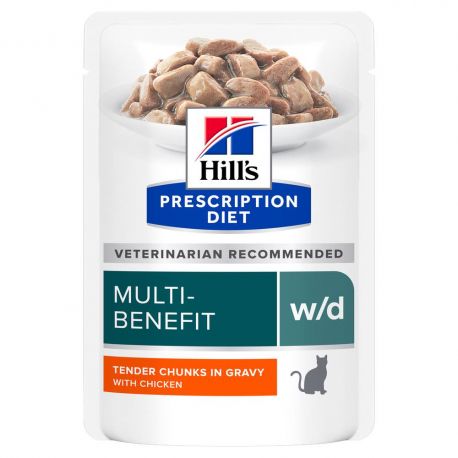 Hill's Prescription Diet w/d Feline - Sachets au poulet