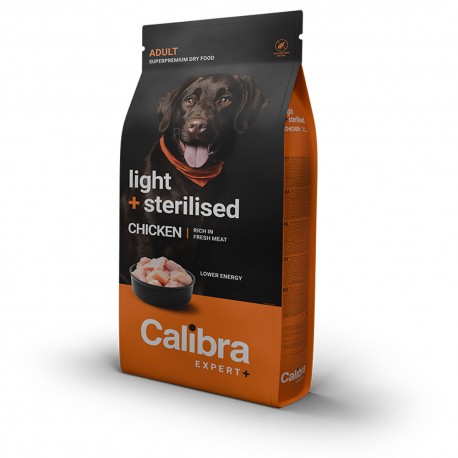 Calibra Expert+ Adult Light + Sterilised Poulet